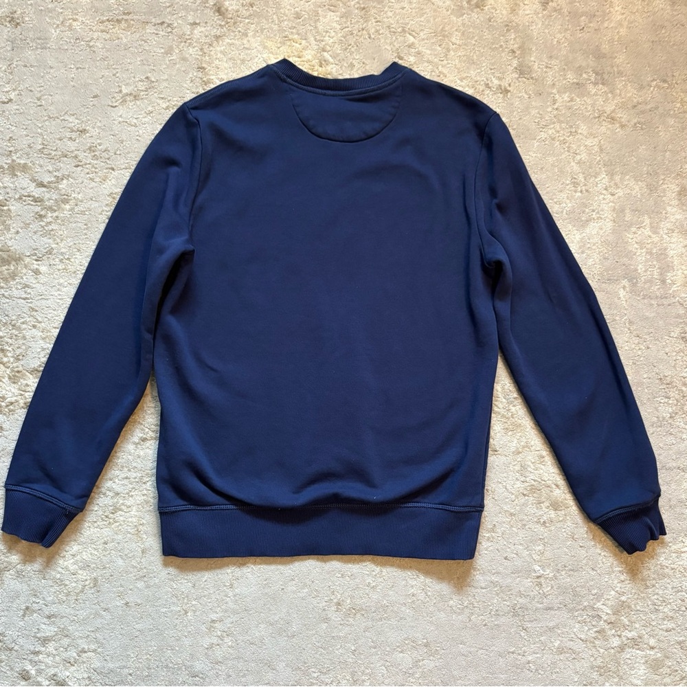 Calvin Klein Jeans Men's Navy Blue Pullover Logo Printed  Sweatshirt Size Small - Picture 7 of 9